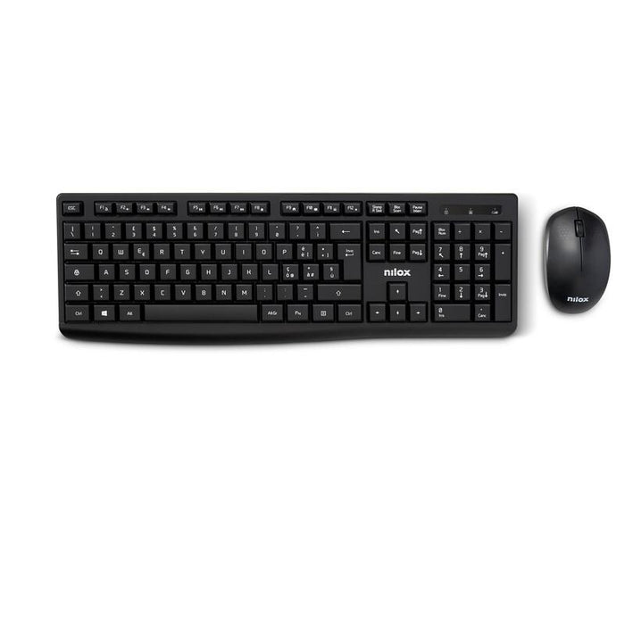 Nilox Kit Mouse And Keyboard Wireless Black Nxkmwit012