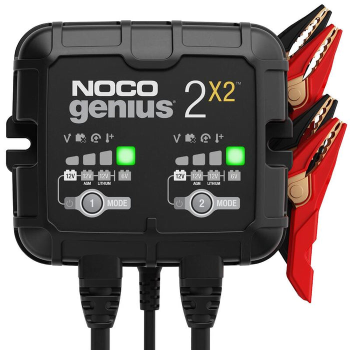 Noco Genius2x2  Noco 4a 2-Bank Battery Charger  Genius Battery Chargers