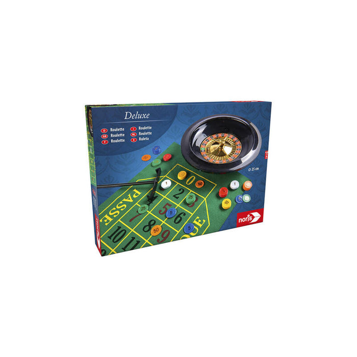 Noris Deluxe Set - Ruleta 25 Cm, Juego De Mesa 606102025
