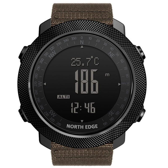 North Edge Apache Con Correa De Nailon Caqui - Reloj Digital