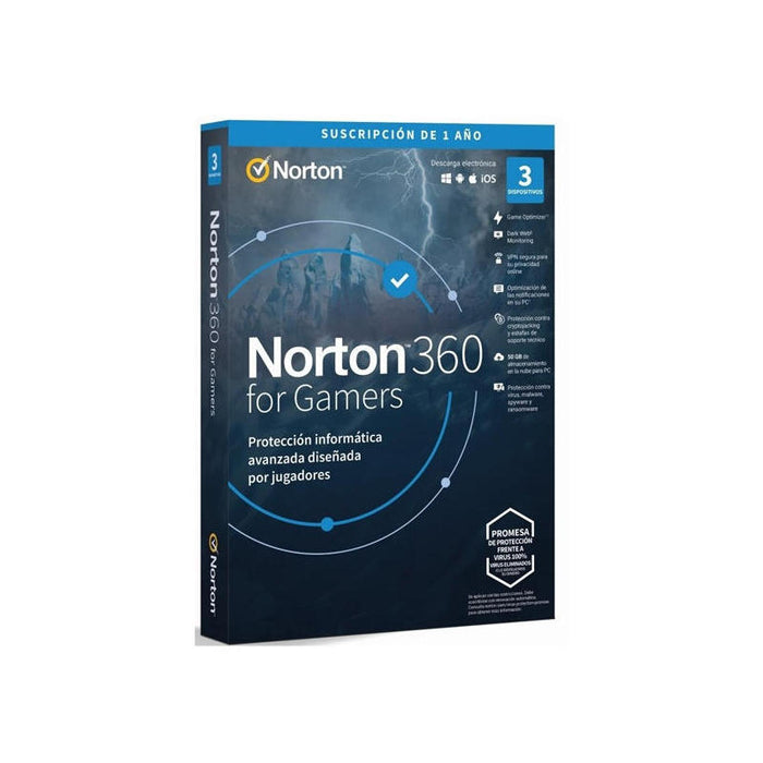 Norton 360 For Gamers 50gb Portugues 1 User 3 Device 12mo Box