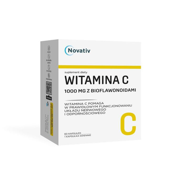 Novativ Vitamina C 1000 Mg Con Bioflavonoides, Cápsulas,60 Uds.