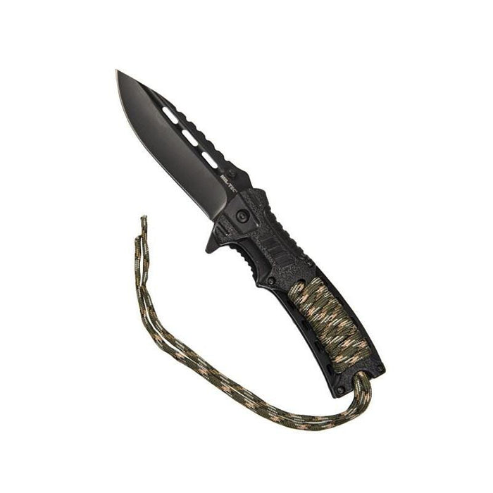 Nóz Skladany Mil-Tec Paracord Z Krzesiwem - Camo