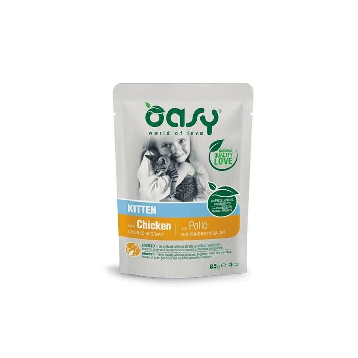 Oasy Chunks In Gravy Kitten Chicken 85gr