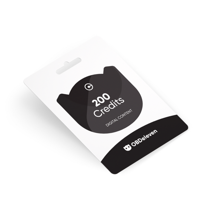 Obdeleven 200 Credits Card