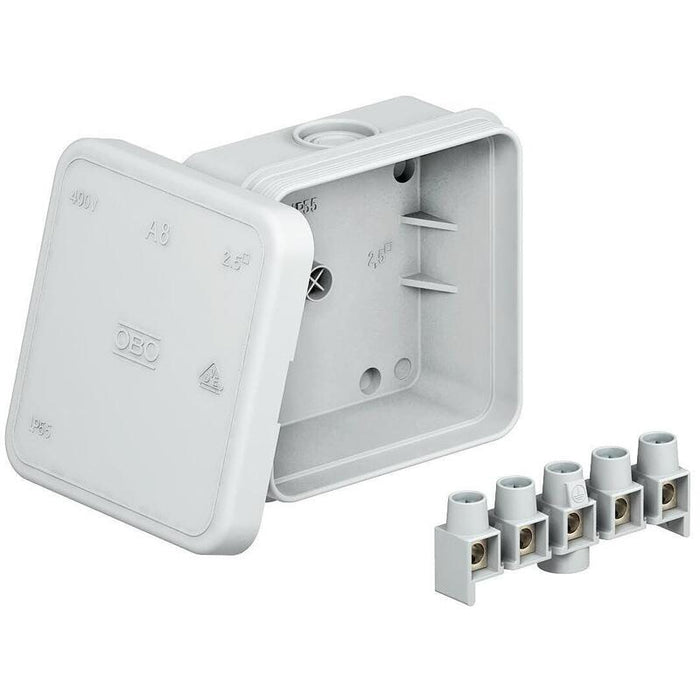 Obo A 8 5 Caja De Derivación De Cables M.Regleta De Terminales 75x75x36 Pe Lgr 2000024