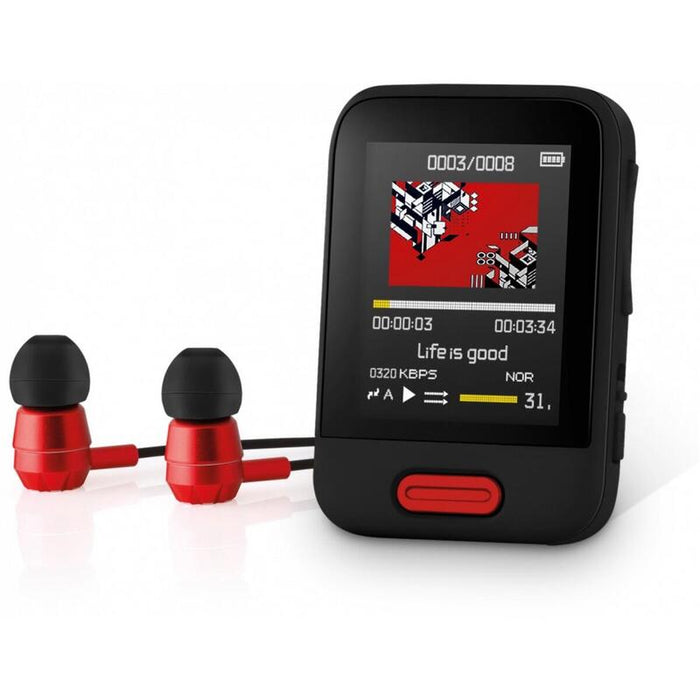 Odtwarzacz Mp3 Mp4 Sfp 7716rd 16gb Bluetooth Wyswietlacz 1,8 Cala