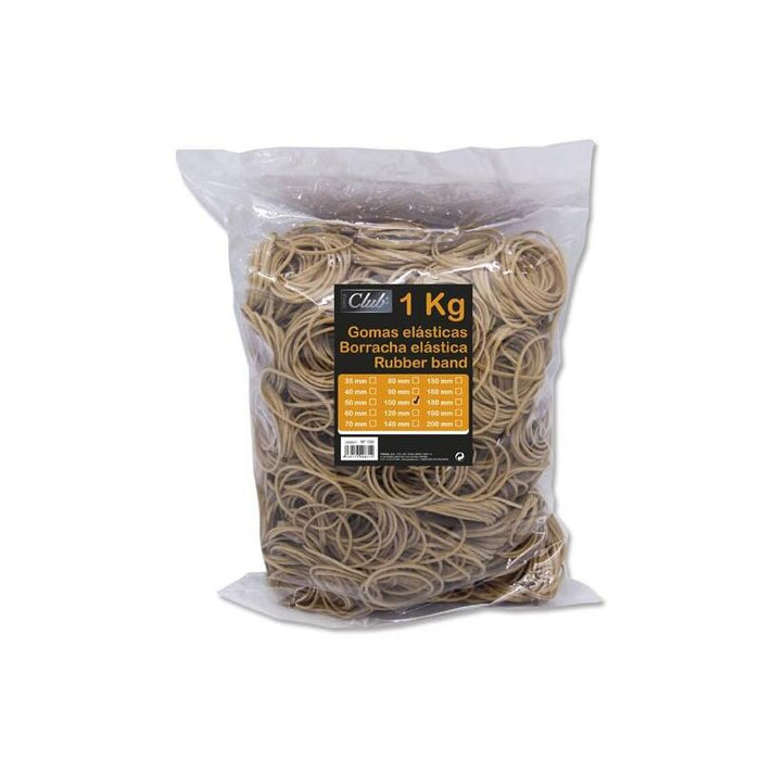 Office Club Gomas Elasticas Ø 100mm - Alta Calidad - Bolsa De 1000gr