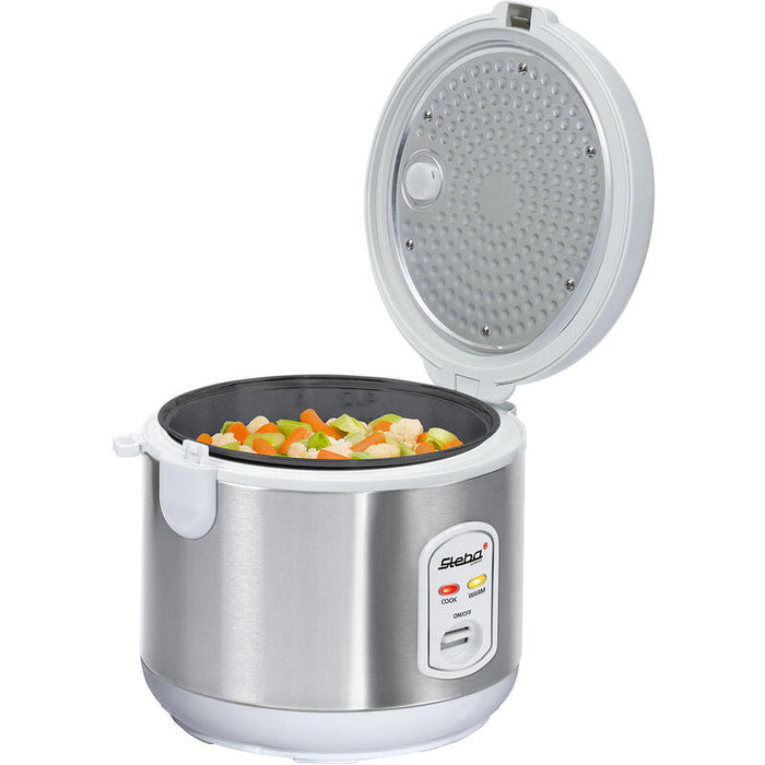 Olla Arrocera Steba Rk 2 Acero Inoxidable/Blanco, 700 W, 3,5 Litros 050200