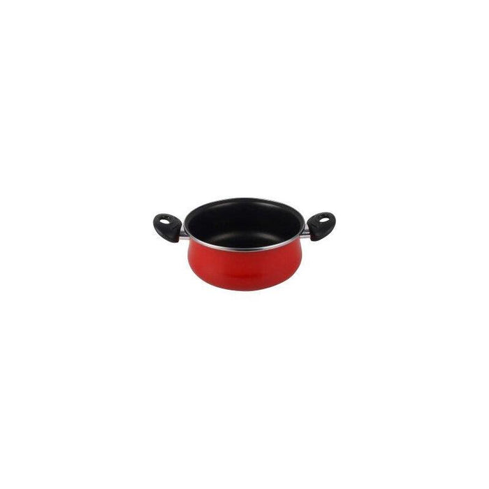 Olla Con Tapa Cristal Magefesa K2 Rojo 24 Acero Antiadherente Acero Inoxidable Todo Tipo