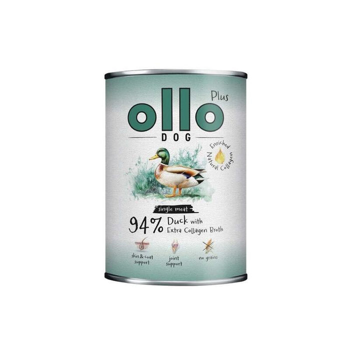 Ollo Plus Collagen Mono Duck - Comida Húmeda Para Perros - 800g