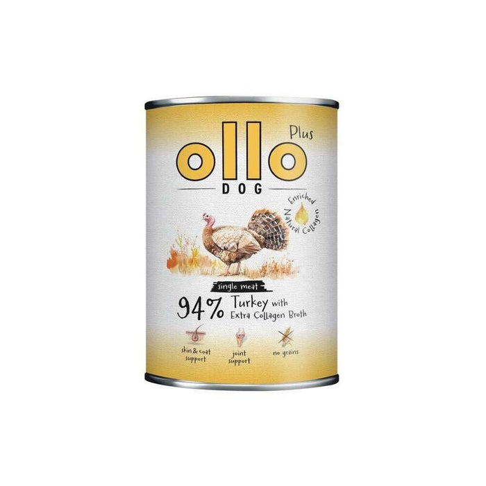 Ollo Plus Collagen Mono Turkey - Comida Húmeda Para Perros - 800g