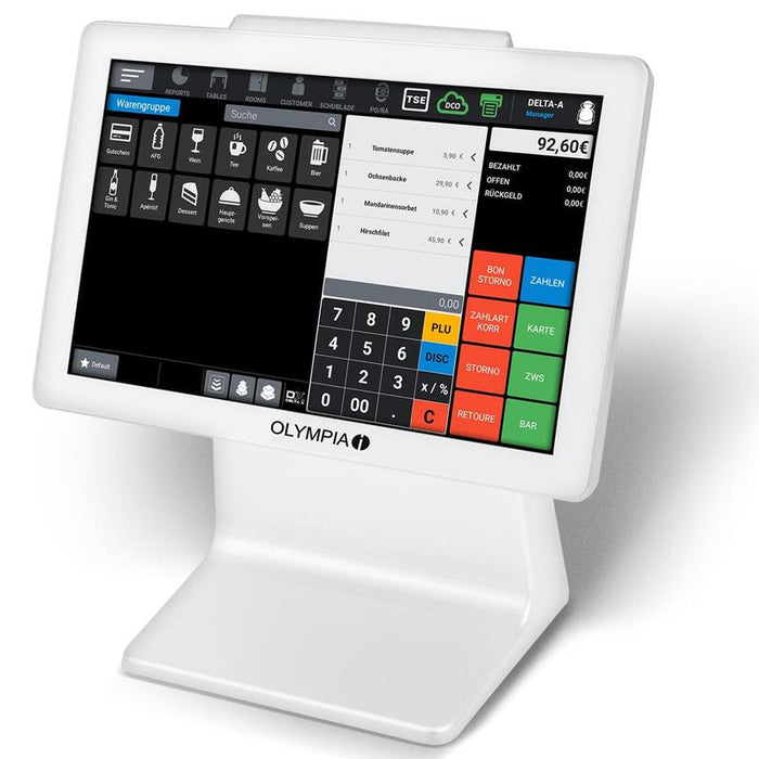 Olympia Registrierkasse Ts10 +Scanner Blanco