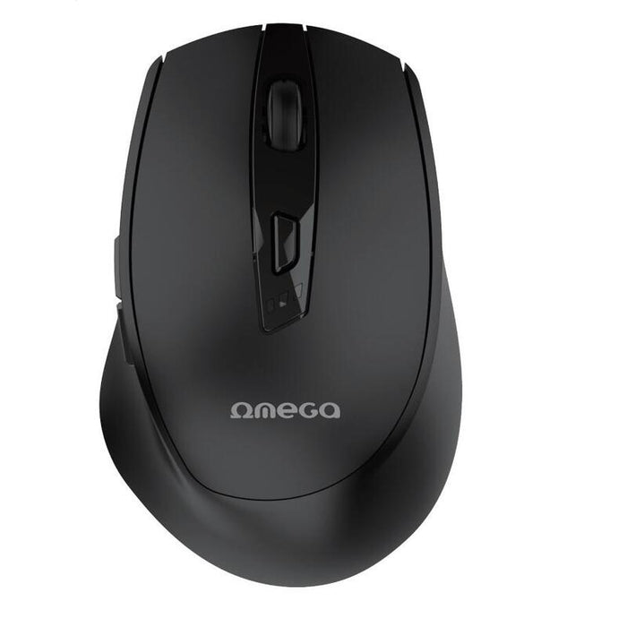Omega Raton Dual Inalambrico Bluetooth Recargable Usb-C Omc529rwb Negro