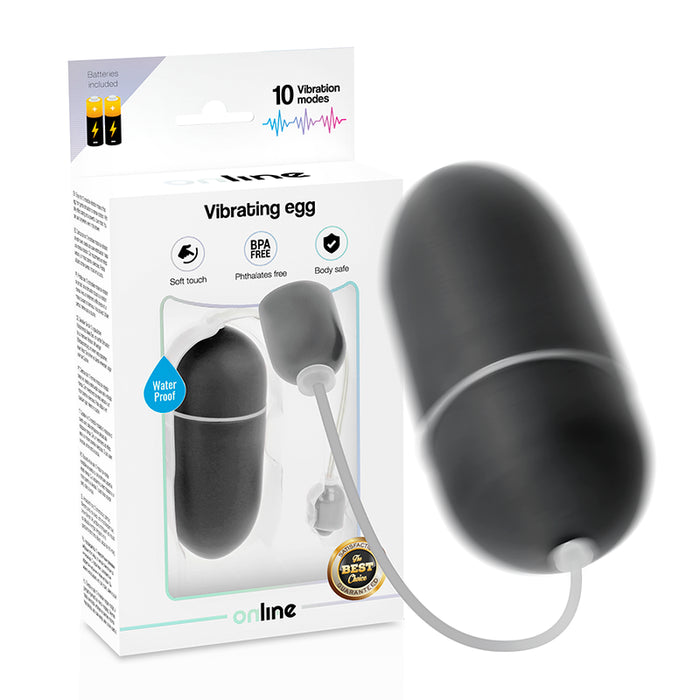Online - Huevo Vibrador Waterproof Negro