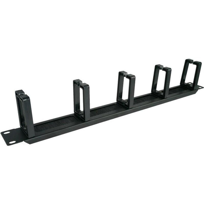 Organizador Alantec Pk048 De Cables 1u 19" Con Ojal Cepillado, 5 Soportes De Plástico