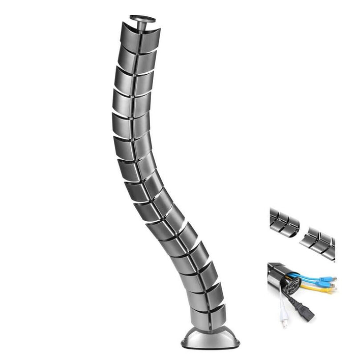 Organizator Maskownica Kabli Do Biurka Mc-768 S Srebrna