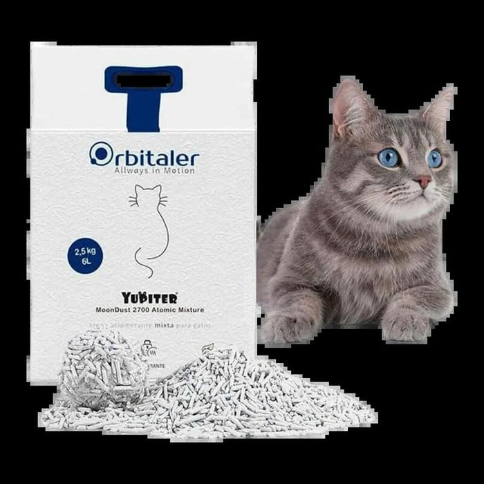 Oribitaler Yupiter® Moondust 2700 Fantastic Tofu Arena Aglomerante Para Gatos, Soluble En Agua, Máximo Control De Olores Y 100% Natural