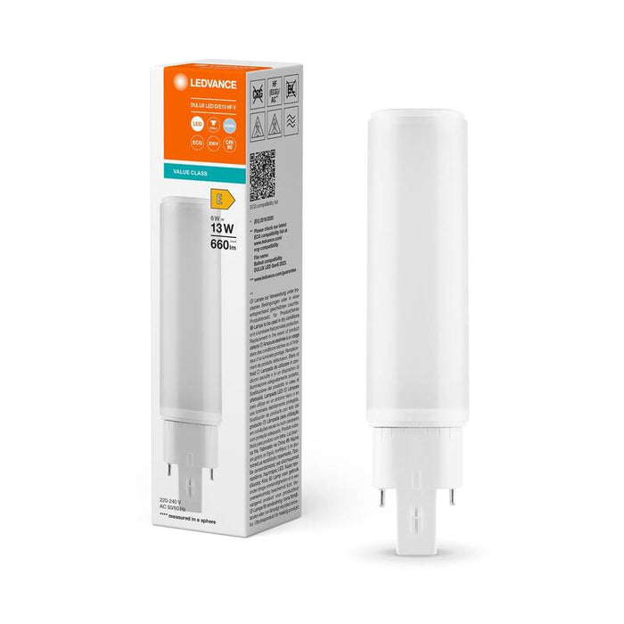 Osram Dulux D E13 Hf V 6w 840 G24q-1 Led 660 Lm 4000k G24q-1