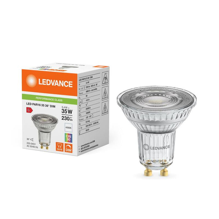 Osram Par163536 Dim 3.4w 940 Gu10 P Led Lámpara Reflectora 230 Lm 4000k Gu10 Dimm