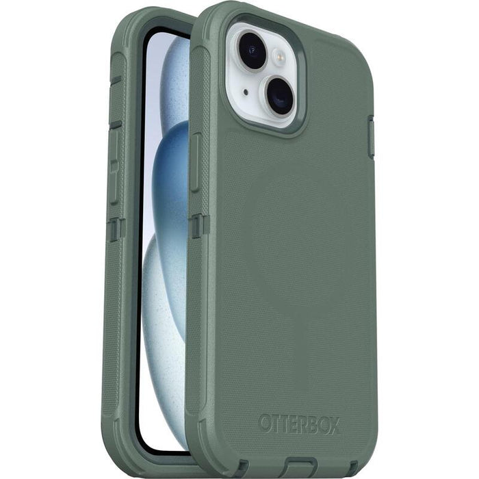 Otterbox Defender Series Carcasa Trasera Para Teléfono Móvil Compatibilidad Con Magsafe Capa De Policarbonato Elastómero Termoplástico (Tpe) Guardabosques (Verde) Para Apple Iphone 13 14 15