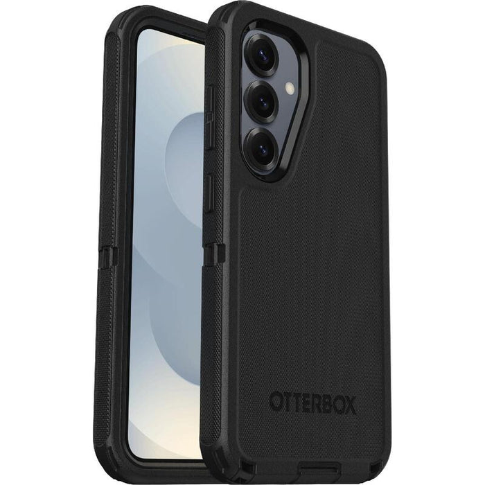 Otterbox Defender Series Carcasa Trasera Para Teléfono Móvil Resistente Esquinas Reforzadas Silicona Espuma Viscoelástica Negro Para Samsung Galaxy S25