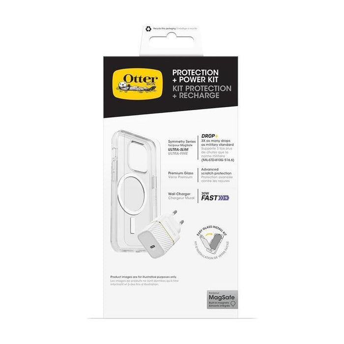 Otterbox Kit Iphone 16 Pro (Symmetry Transparente Magsafe / Premium Glass