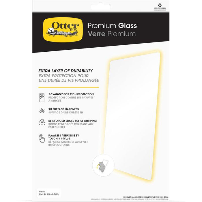 Otterbox Premium Protector De Pantalla Para Tableta Con Tecnología Antimicrobiana Cristal Transparente Para Apple 11-Inch Ipad Air (M2 M3)