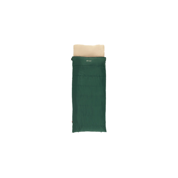 Outwell Contour Prime Sleeping Bag, Right Zipper, Green