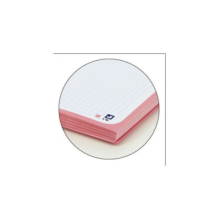 Oxford Cuaderno Classic Europeanbook 1 Microperforado 80h A4+ 5x5 T/Extraduras Banda Color Rosa Chicle -5u-
