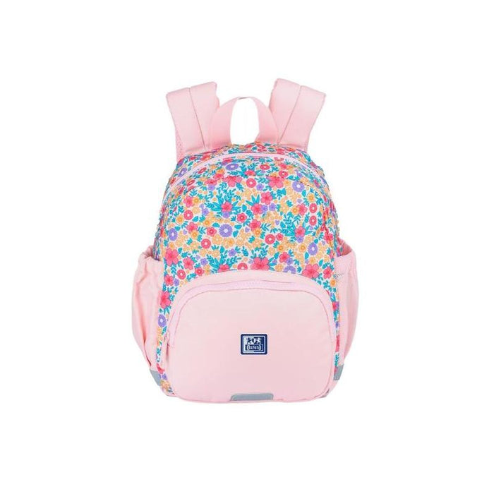 Oxford Floral Mochila Infantil 8.5l - 2 Bolsillos Laterales Con Goma Eslastica - Espalda Acolchada Ergonomica -