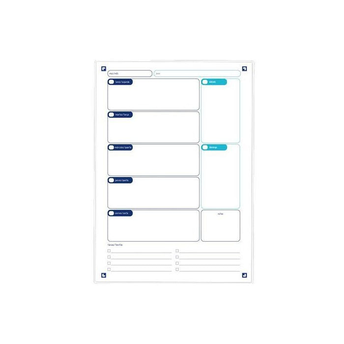 Oxford Recambio Planner Semanal Para Ebinder A4 30h
