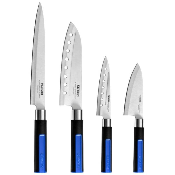 Pack 6 Piezas Monix Solid+ M355003 4 Cuchillos Santoku 1 Tijeras Solid Pro 1 Tacoma Organizadora