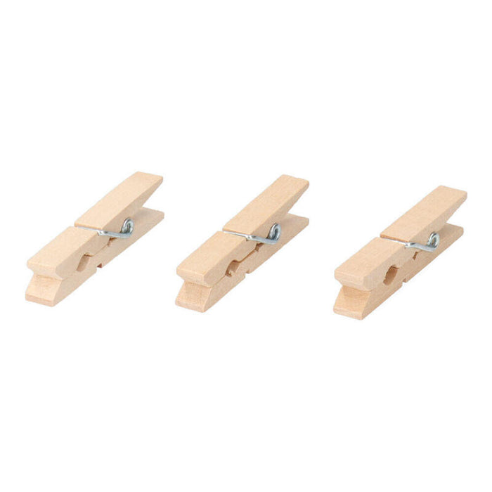 Pack De 10 Unidades - 24 Pinzas De Madera 7 Cm
