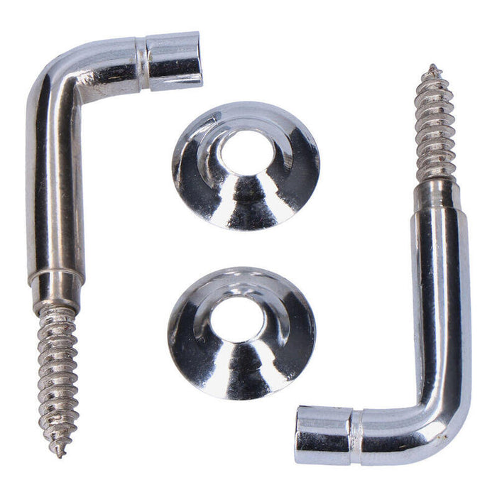 Pack De 10 Unidades - Alzapaños Torneados Latón Niquelado 30 Mm. Recogedor De Cortina, 2 Uds