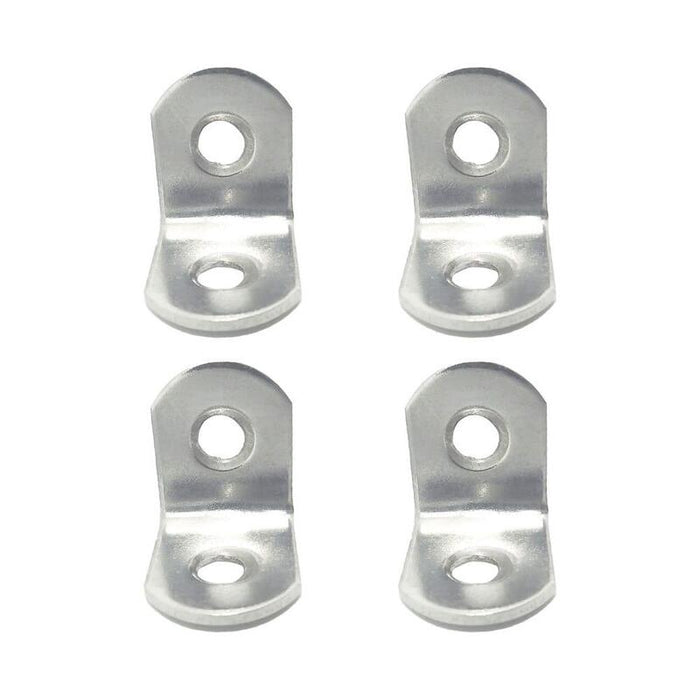 Pack De 10 Unidades - Ángulo Refuerzo An24, Acero Inoxidable, 20 X 20 X 16 Mm. 4 Unidades
