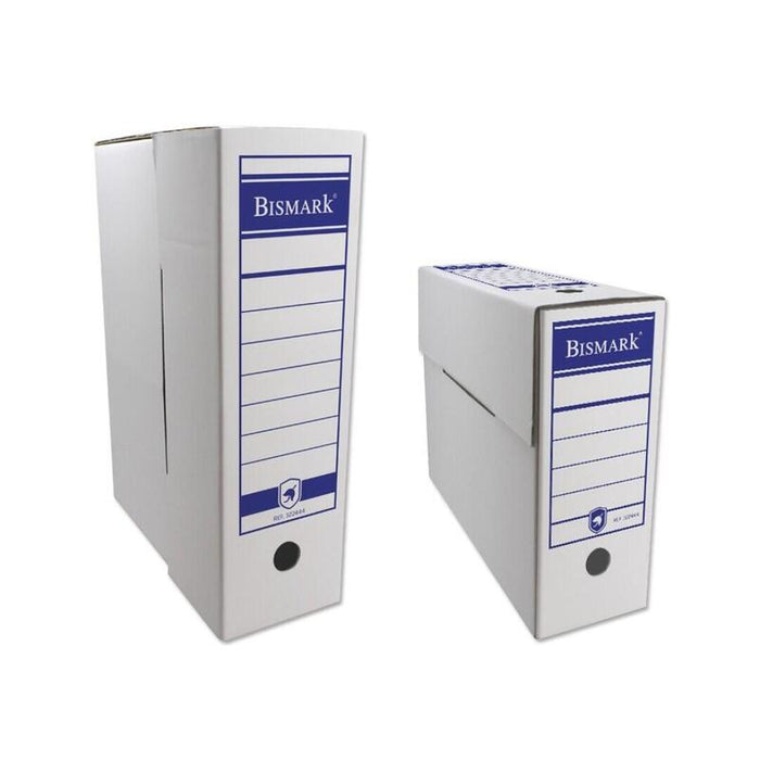 Pack De 10 Unidades Bismark Caja De Archivo Definitivo Tamaño Folio - Color Blanco