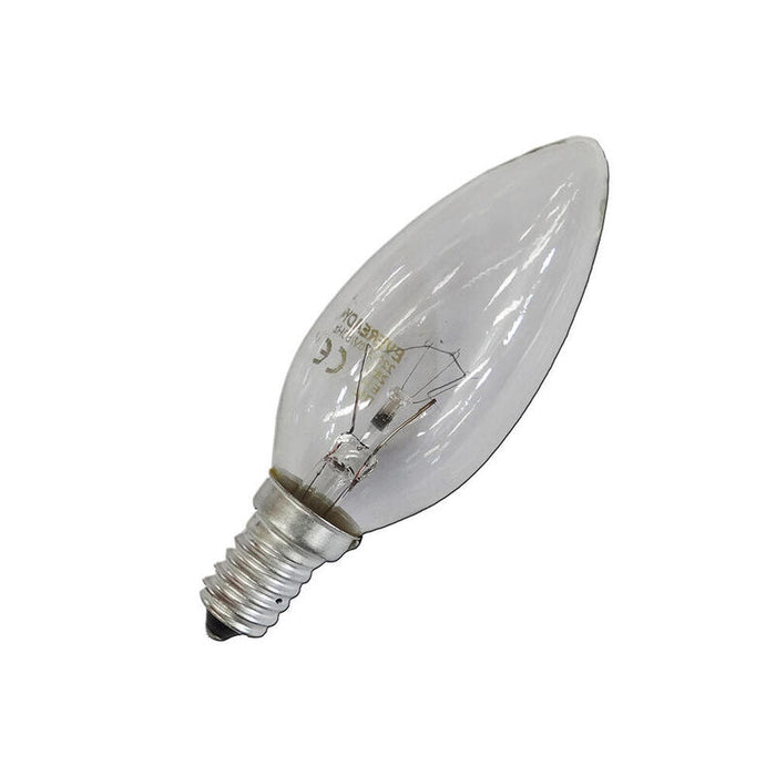 Pack De 10 Unidades - Bombilla Incandescente Vela Clara 40w E14 (Solo Uso Industrial)