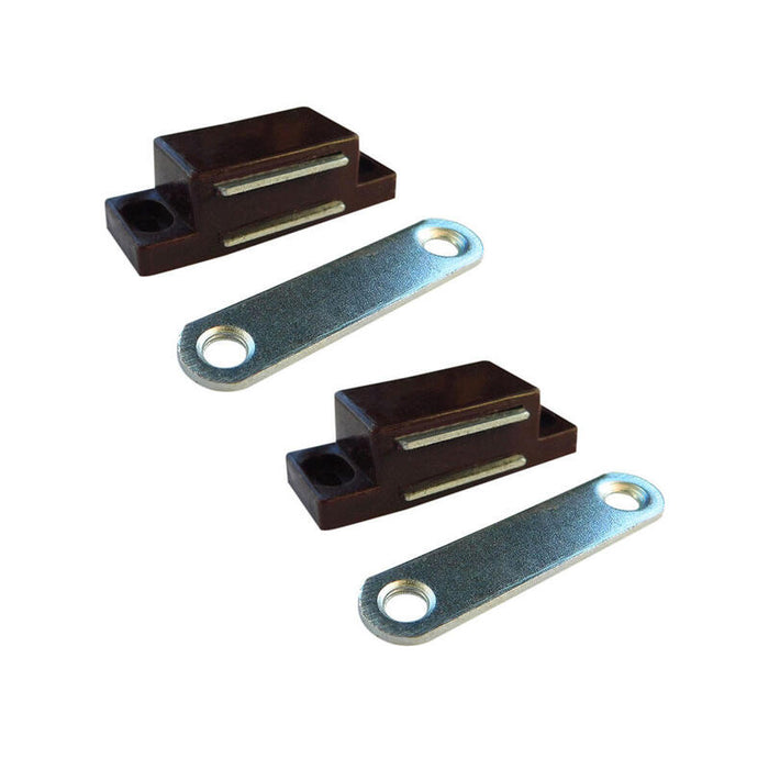 Pack De 10 Unidades - Cierre Magnético Im02, Marrón, 56 X 18 Mm, 2 Unidades