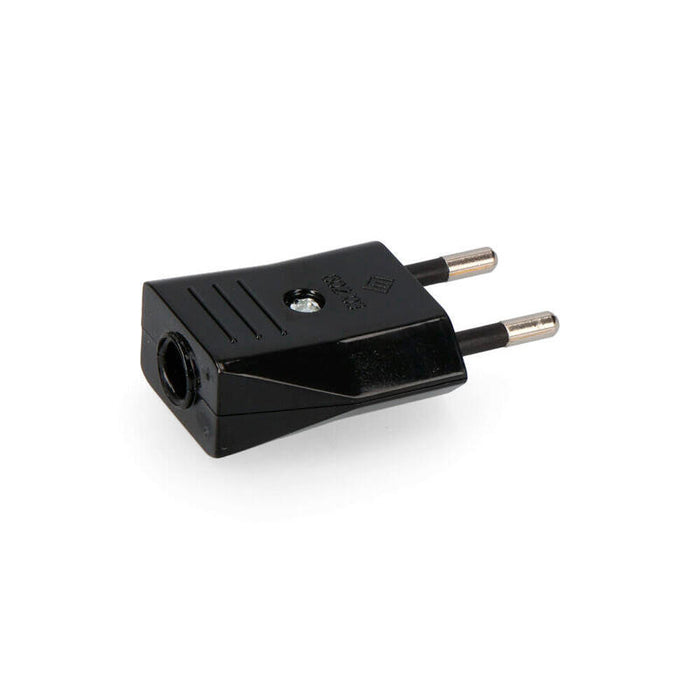 Pack De 10 Unidades - Clavija 10a 250v Negra 4mm (Retractilada) Edm