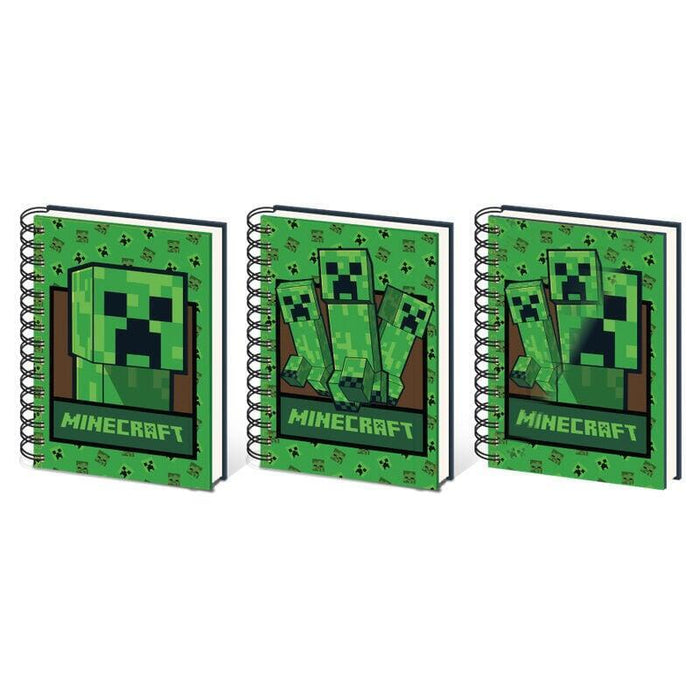 Pack De 10 Unidades - Cuaderno A5 3d Minecraft Surtido