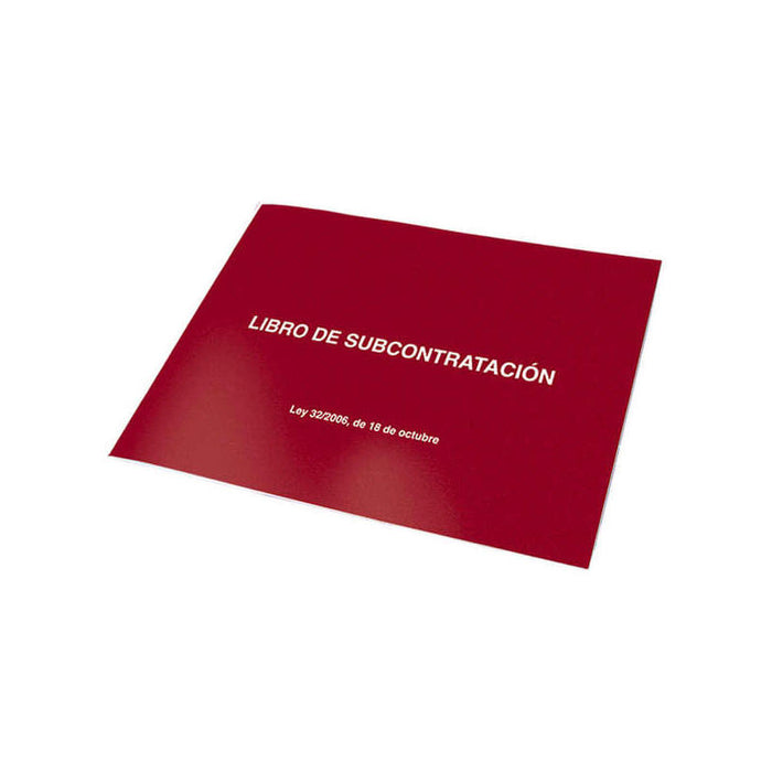 Pack De 10 Unidades Dohe Libros De Subcontratacion Din A4 Apaisado - 10 Hojas Numeradas - Hojas Autocopiativas