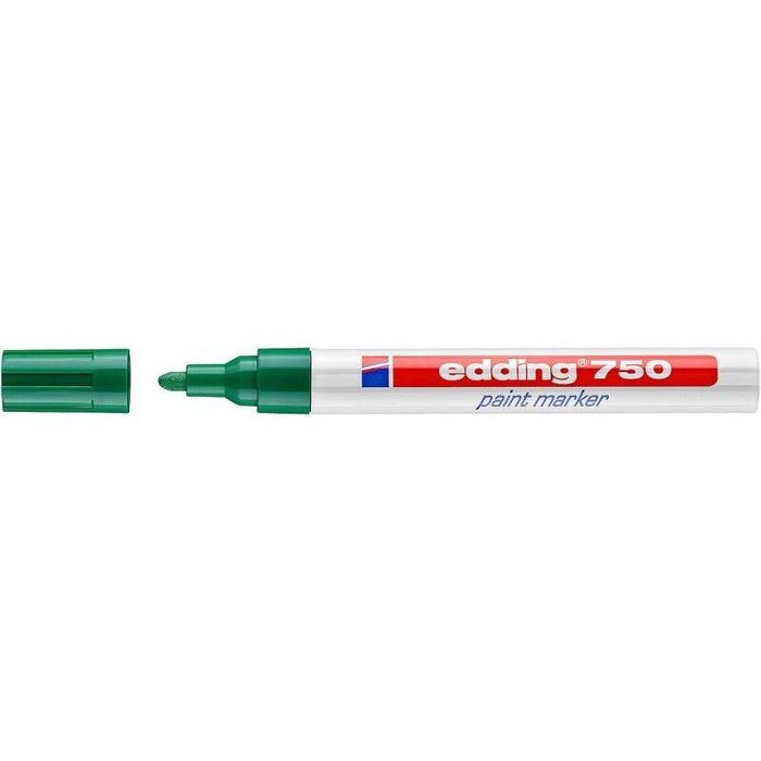 Pack De 10 Unidades Edding 750 Rotulador Permanente - Punta Redonda - Trazo Entre 2 Y 4 Mm. - Tinta Opaca - Secado
