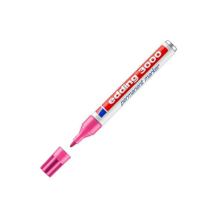 Pack De 10 Unidades Edding Marcador Permanente 3000 Rosa