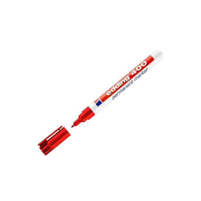 Pack De 10 Unidades Edding Marcador Permanente 400 Rojo