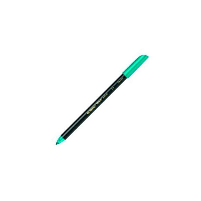 Pack De 10 Unidades Edding Rotulador Punta De Fibra 1200 Verde Metálico