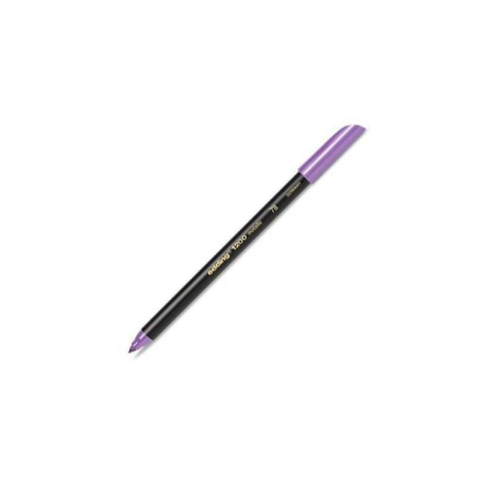 Pack De 10 Unidades Edding Rotulador Punta De Fibra 1200 Violeta Metálico