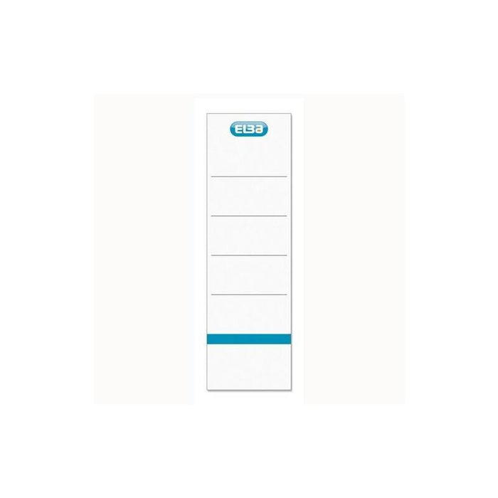 Pack De 10 Unidades Elba Etiquetas Adhesivas Lomera 54x190mm Blanco