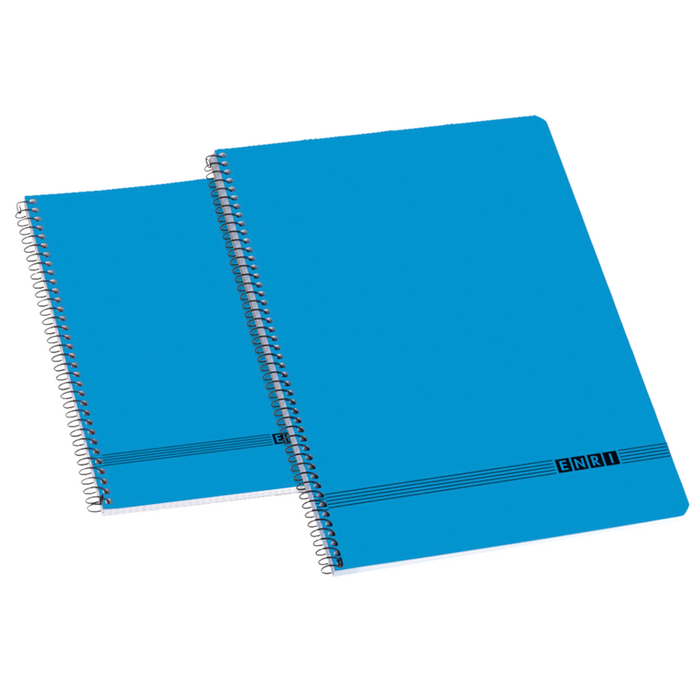 Pack De 10 Unidades Enri Oficina 4º Tapa Blanda Cuaderno Espiral Liso - Tamaño 4º - Tapa Blanda - Cuaderno Espiral -
