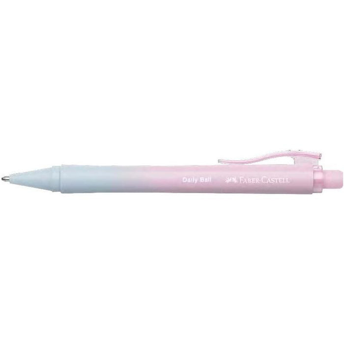 Pack De 10 Unidades Faber-Castell Daily Ball Flow Edition Blushing Sky Boligrafo Retractil Xb - Atractivo Diseño -